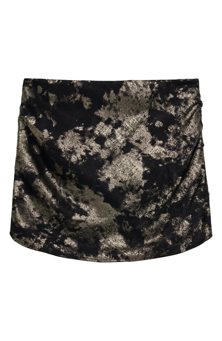 Desigual Metallic Miniskirt, Alternate, color, Black