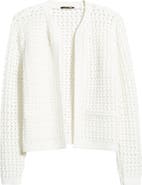 KOBI HALPERIN Loui Open Stitch Cotton Blend Cardigan