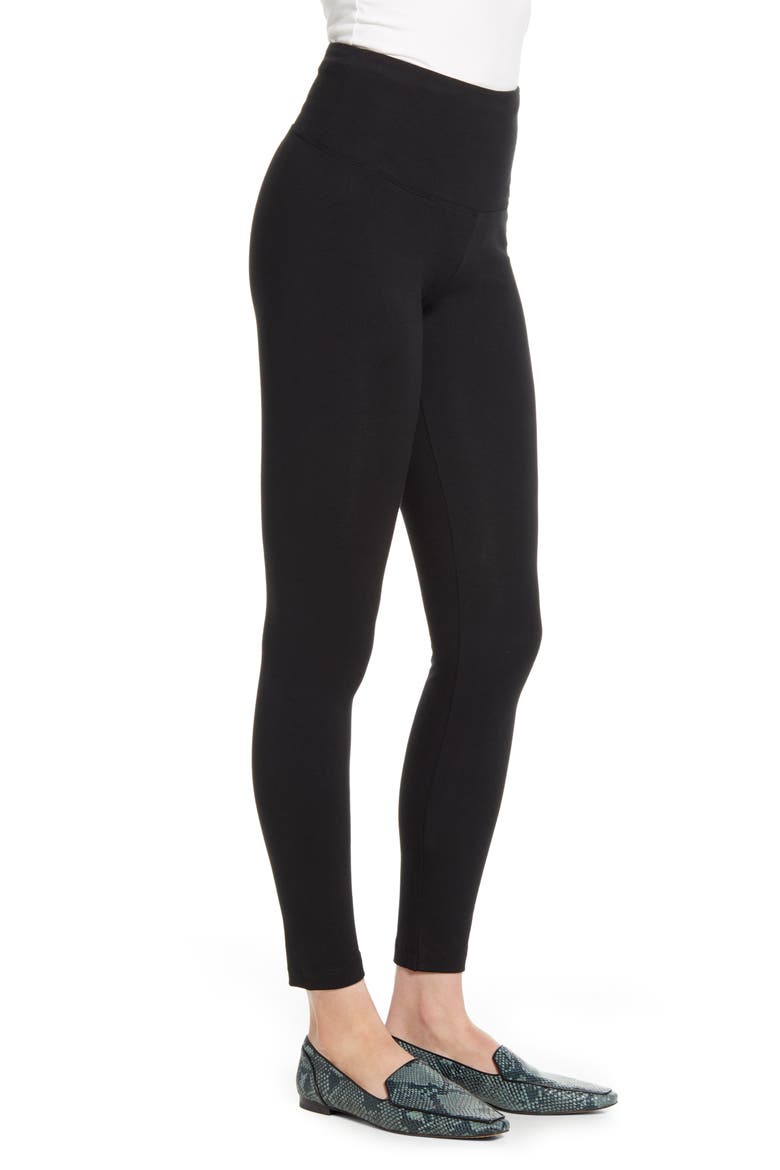 'Lyssentials Flattering Leggings, Alternate, color, BLACK