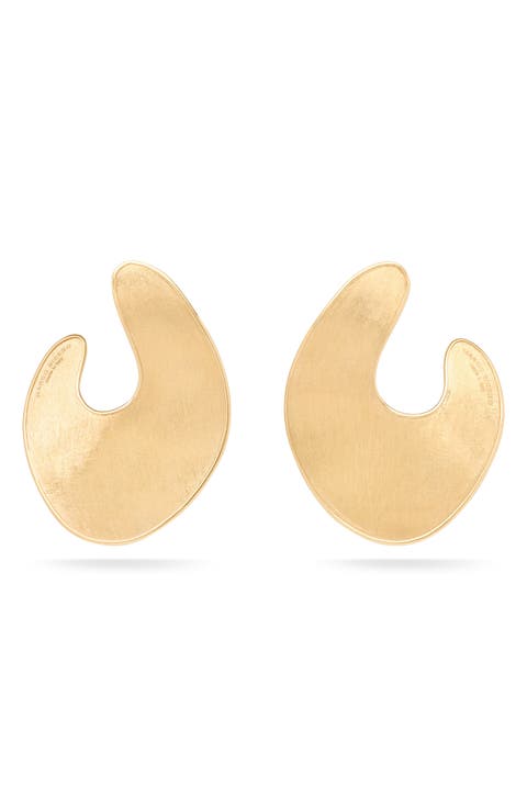Lunaria Twist Hoop Earrings