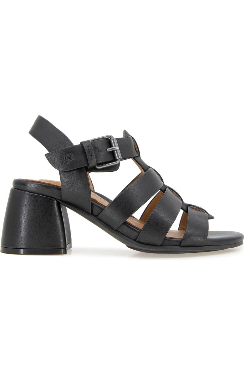 Gentle Souls Margarite Ankle Strap Sandal, Alternate, color, Black Leather