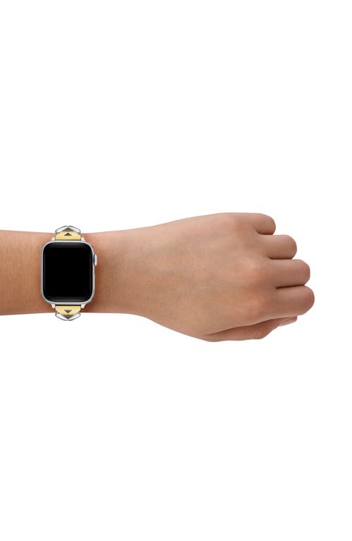 Kate Spade Herringbone Apple Watch Band In Gold