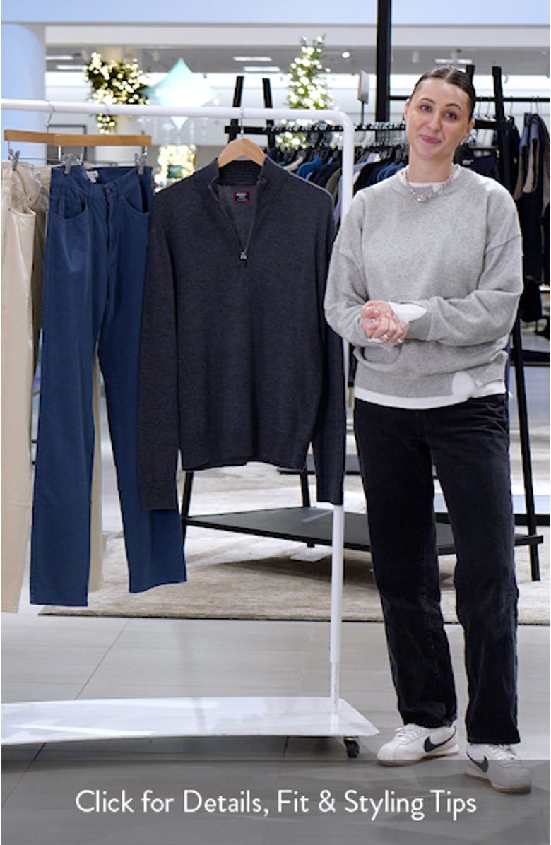 Belguardo Wool Quarter Zip Sweater, sales video thumbnail