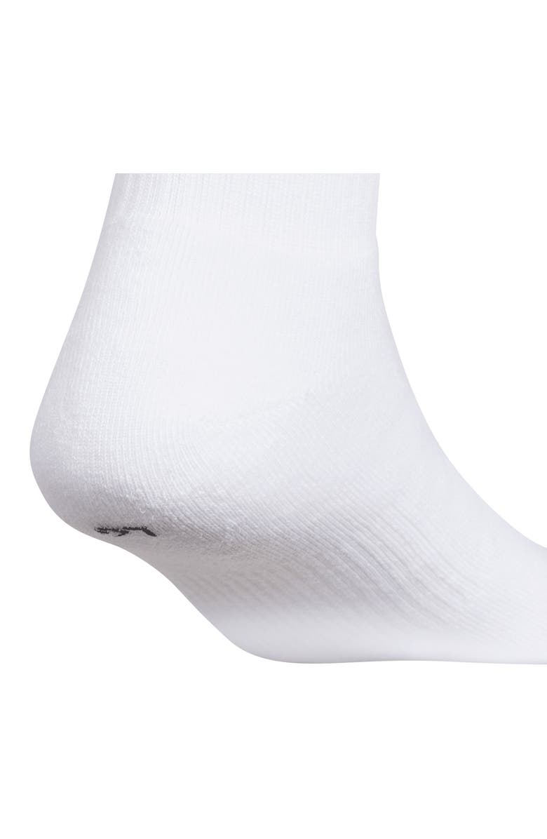adidas 6-Pack Trefoil 2.0 Quarter Crew Socks, Alternate, color, White