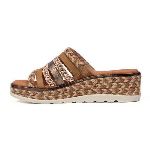 Jambu Dahlia Wedge Sandal In Tan Multi