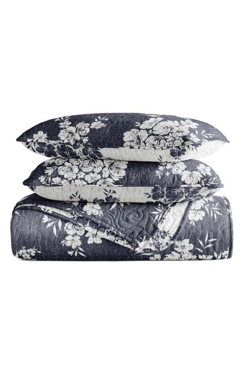 Pattern Reversible Quilt & Sham Set