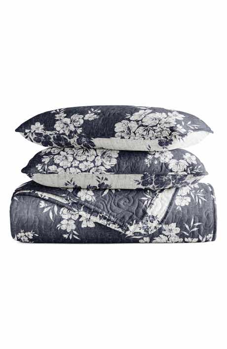 HOMESPUN Pattern Reversible Quilt & Sham Set