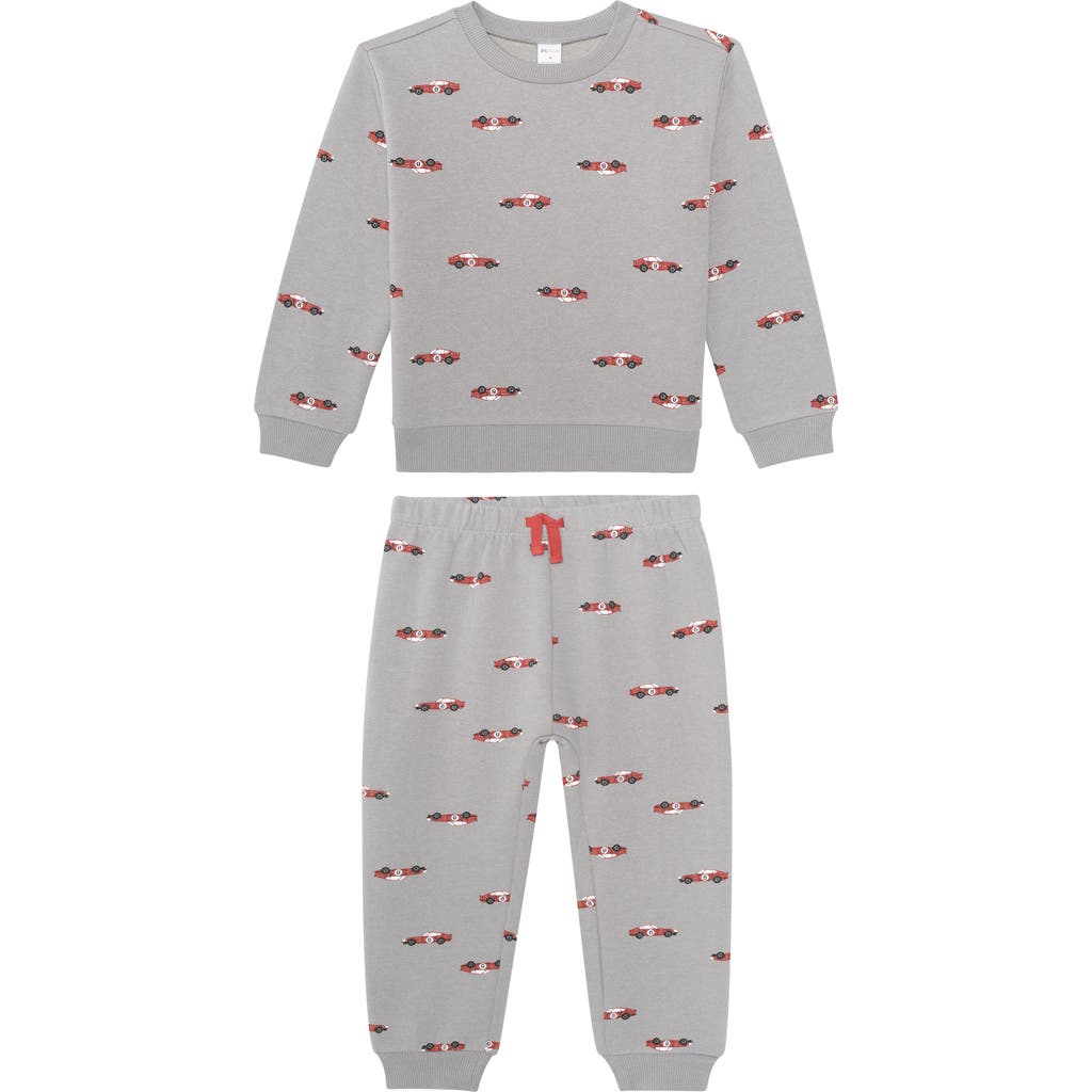 Petit Lem Kids' Sweatshirt & Joggers Set In Neutral