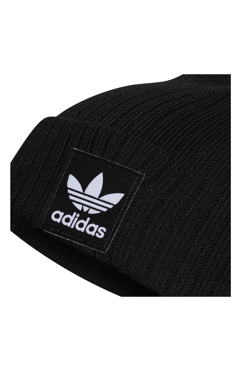 adidas Originals Logo Rib Beanie, Alternate, color, 