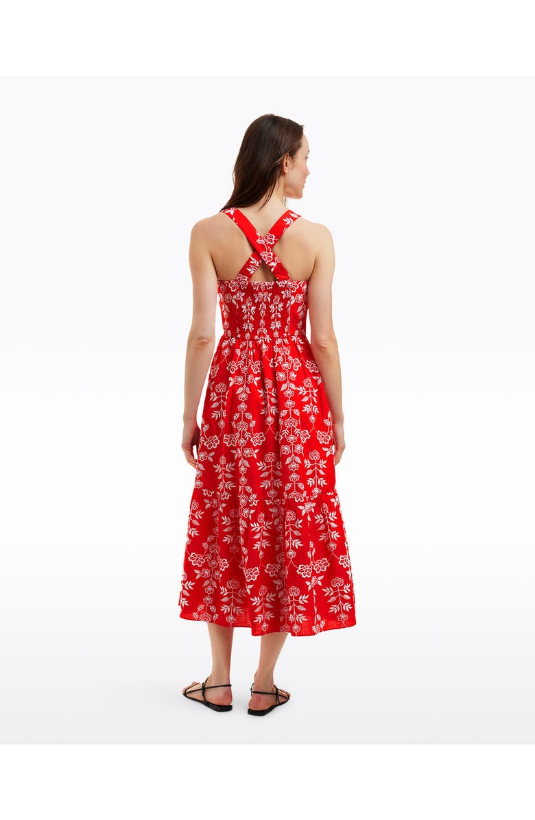 Draper James Cynthia Embroidered Midi Dress, Alternate, color, 