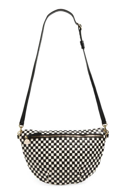 Grande Woven Leather Belt Bag