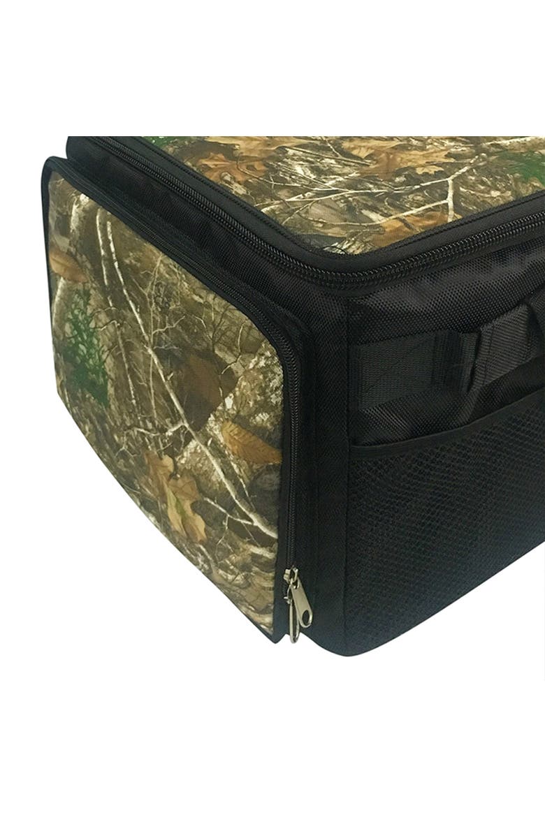 24 Can Insulated Cooer Bag with Hard Liner in Camo, Alternate, color, Green