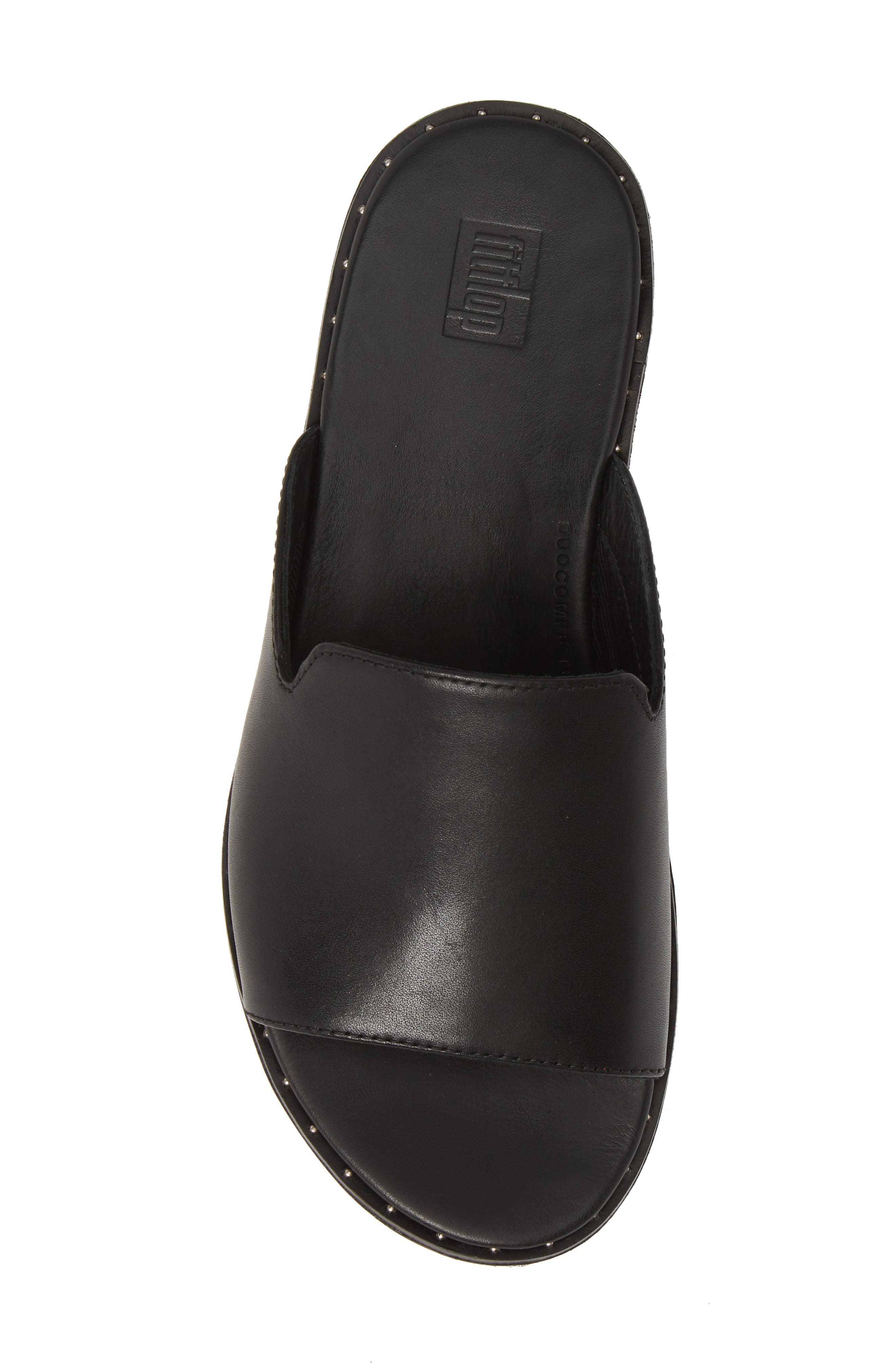 FitFlop Saffi Leather Slide Sandal, Alternate, color, 