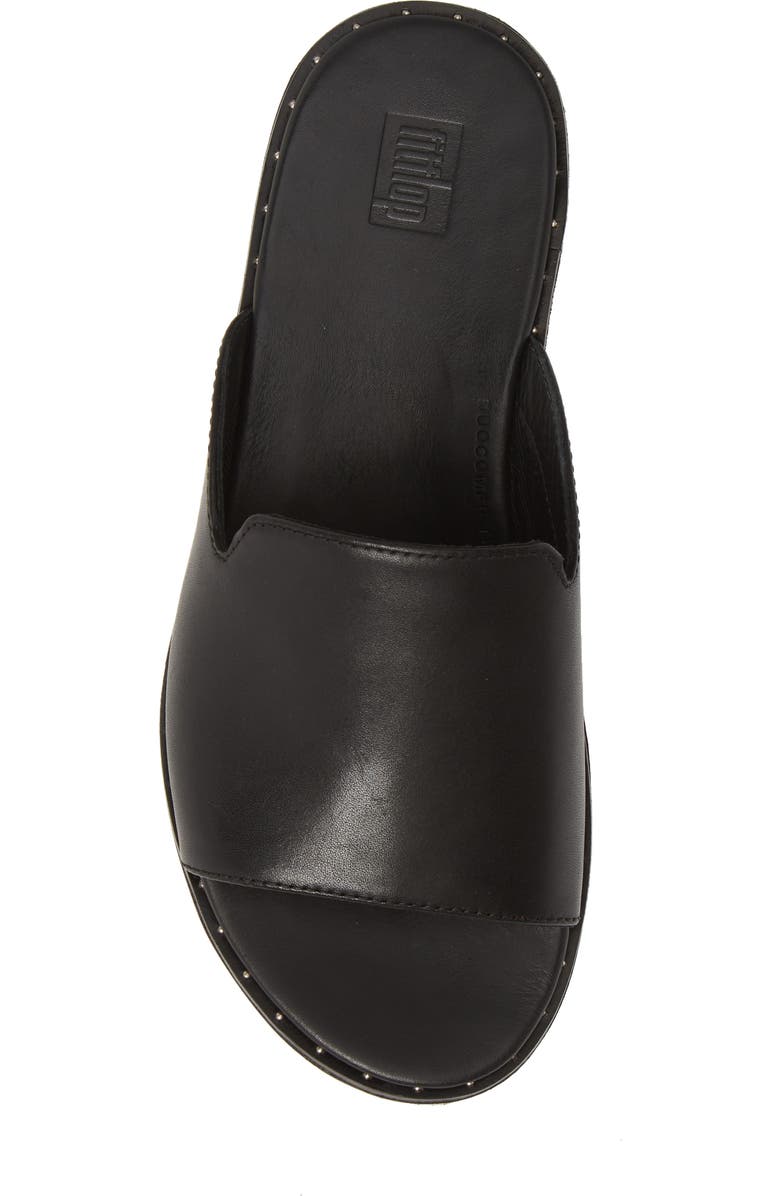 FitFlop Saffi Leather Slide Sandal, Alternate, color,