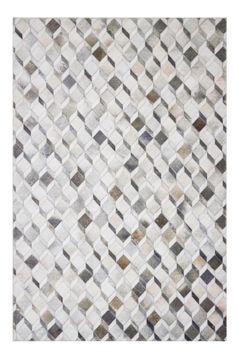Maddox Collection Rug - Grey/Mocha - 5' x 8', Main, color, GREY / MOCHA