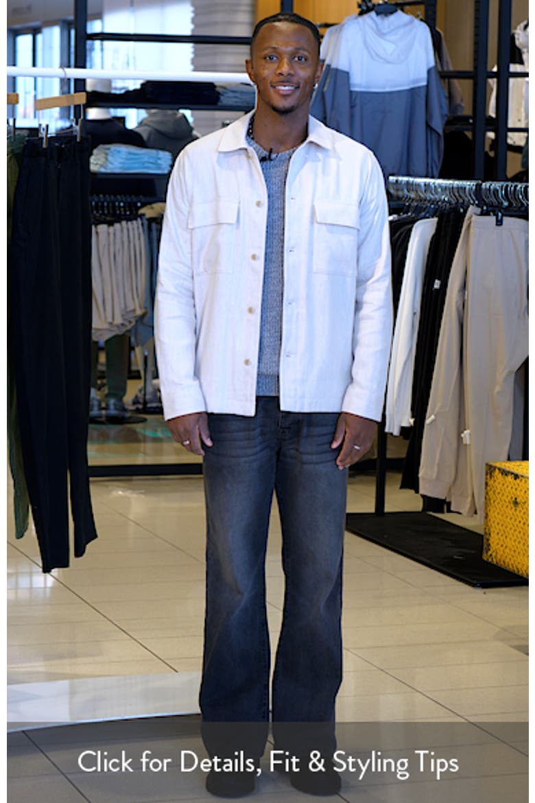 Linen & Cotton Button-Up Shirt Jacket video
