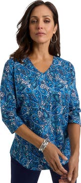 Jessica London Stretch Cotton V-Neck Tee