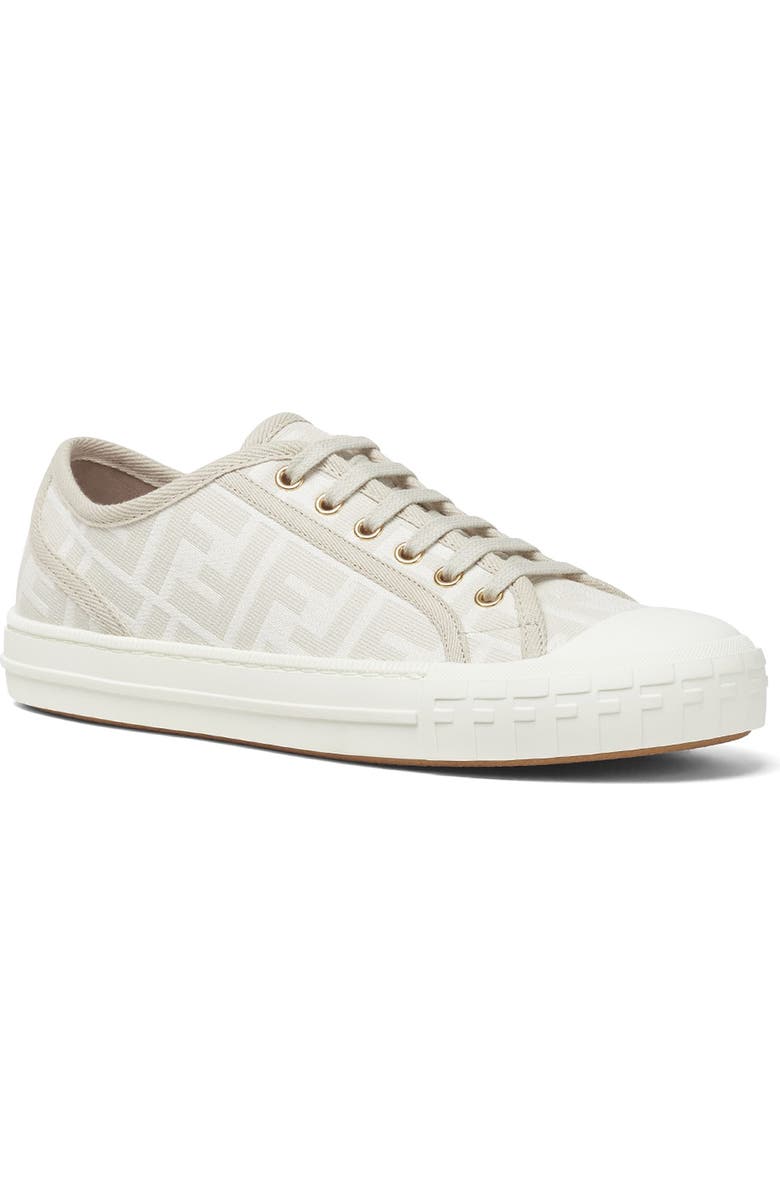Fendi FF Domino Sneaker, Main, color, Ivory