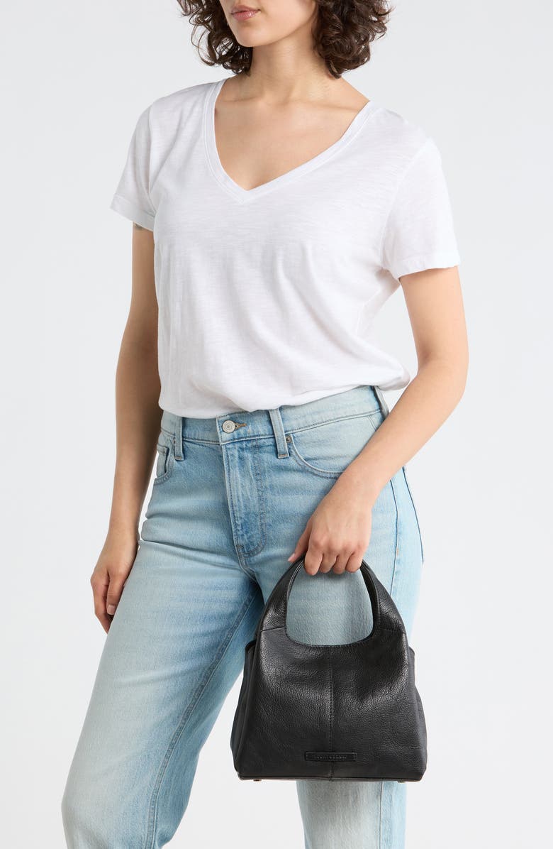 Lucky Brand Sue Leather Crossbody Shoulder Bag, Alternate, color, Black