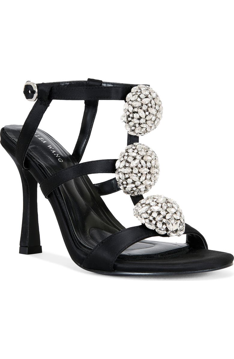 AZALEA WANG Bestella Ankle Strap Sandal, Main, color, Black