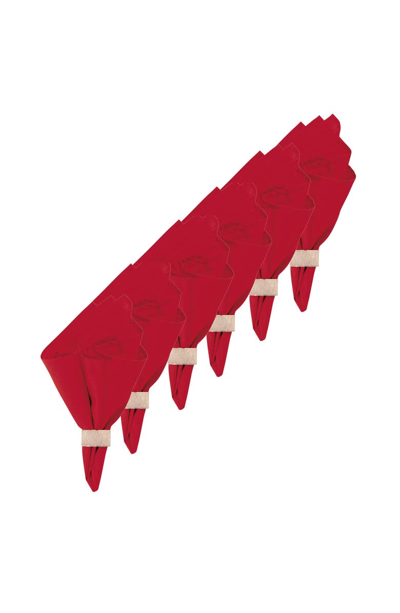 C&F Home Red July Fourth Napkin Set of 6, Alternate, color, Red