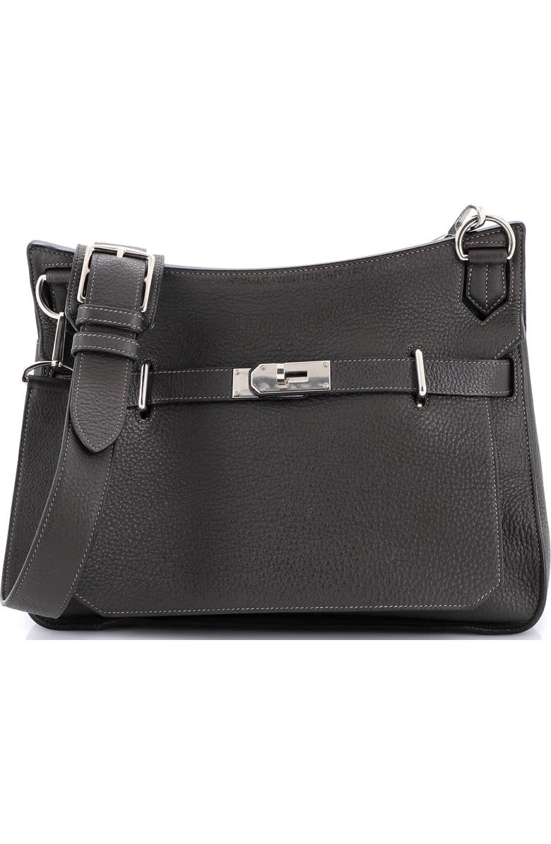 Pre-Owned Hermes Jypsiere Bag Clemence 34, Main, color, Graphite
