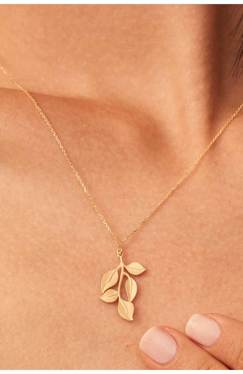 Oradina 14K Yellow Gold New Beginnings Pendant Necklace, Alternate, color, Yellow Gold