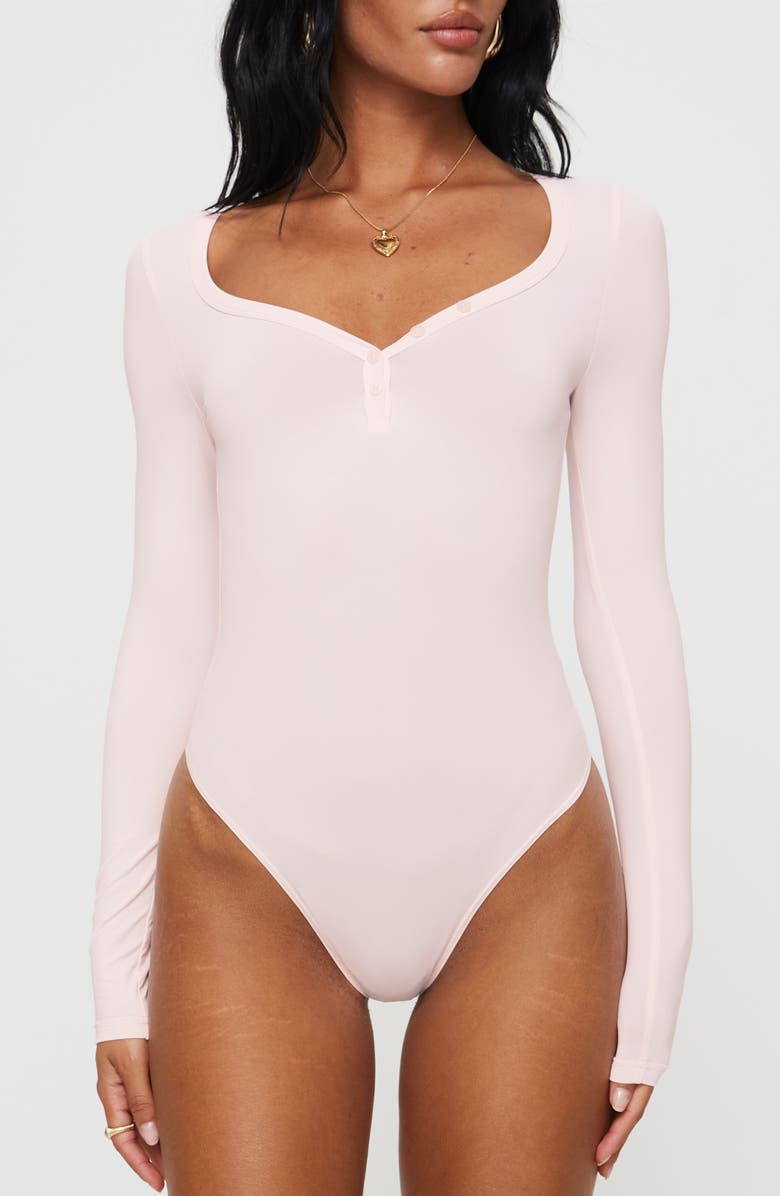 Princess Polly Delgado Long Sleeve Bodysuit, Alternate, color, 