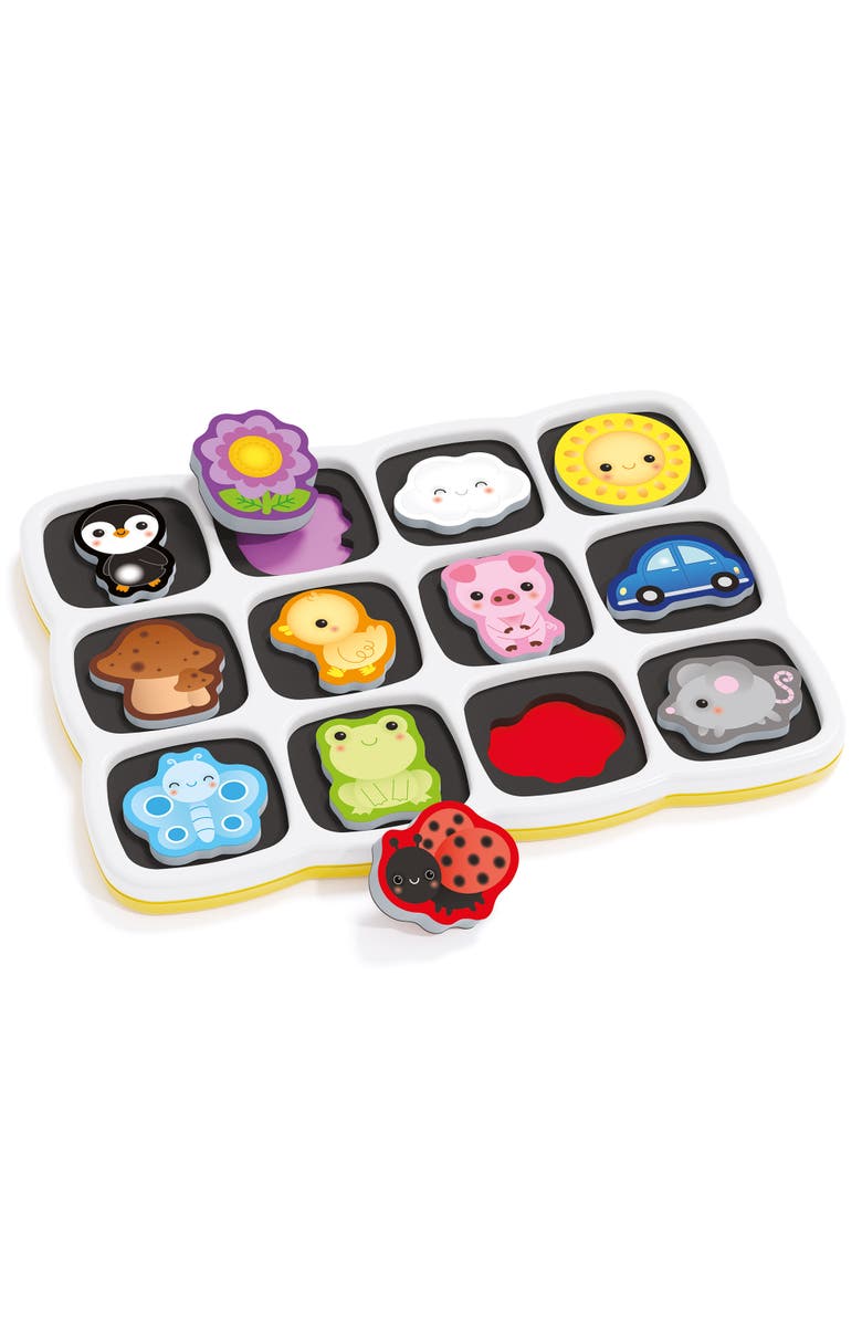 Quercetti Smart Puzzle First Colors 13 Piece Doublesided Magnetic, Alternate, color, 