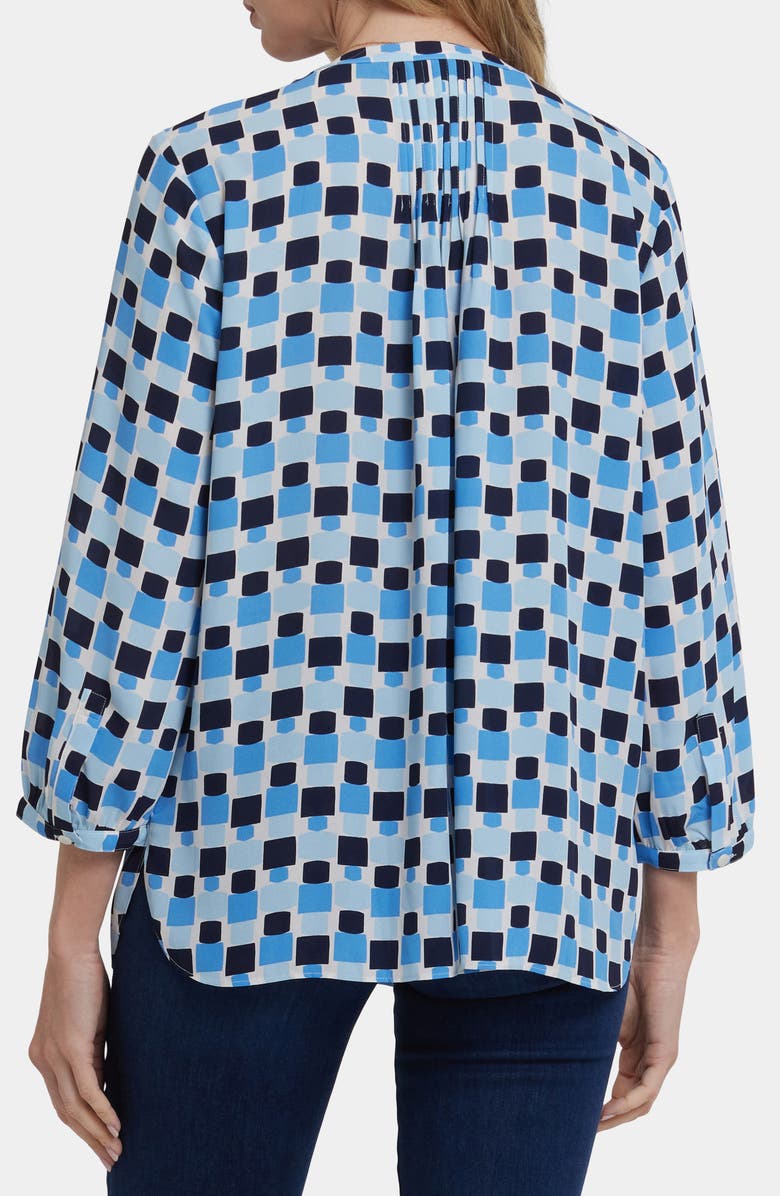 NYDJ Pintuck Top, Alternate, color, Punta Agua