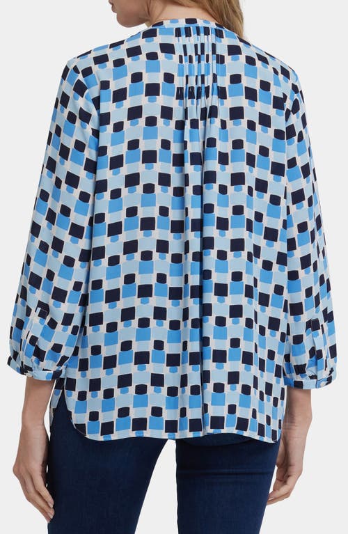 Nydj Pintuck Top In Blue