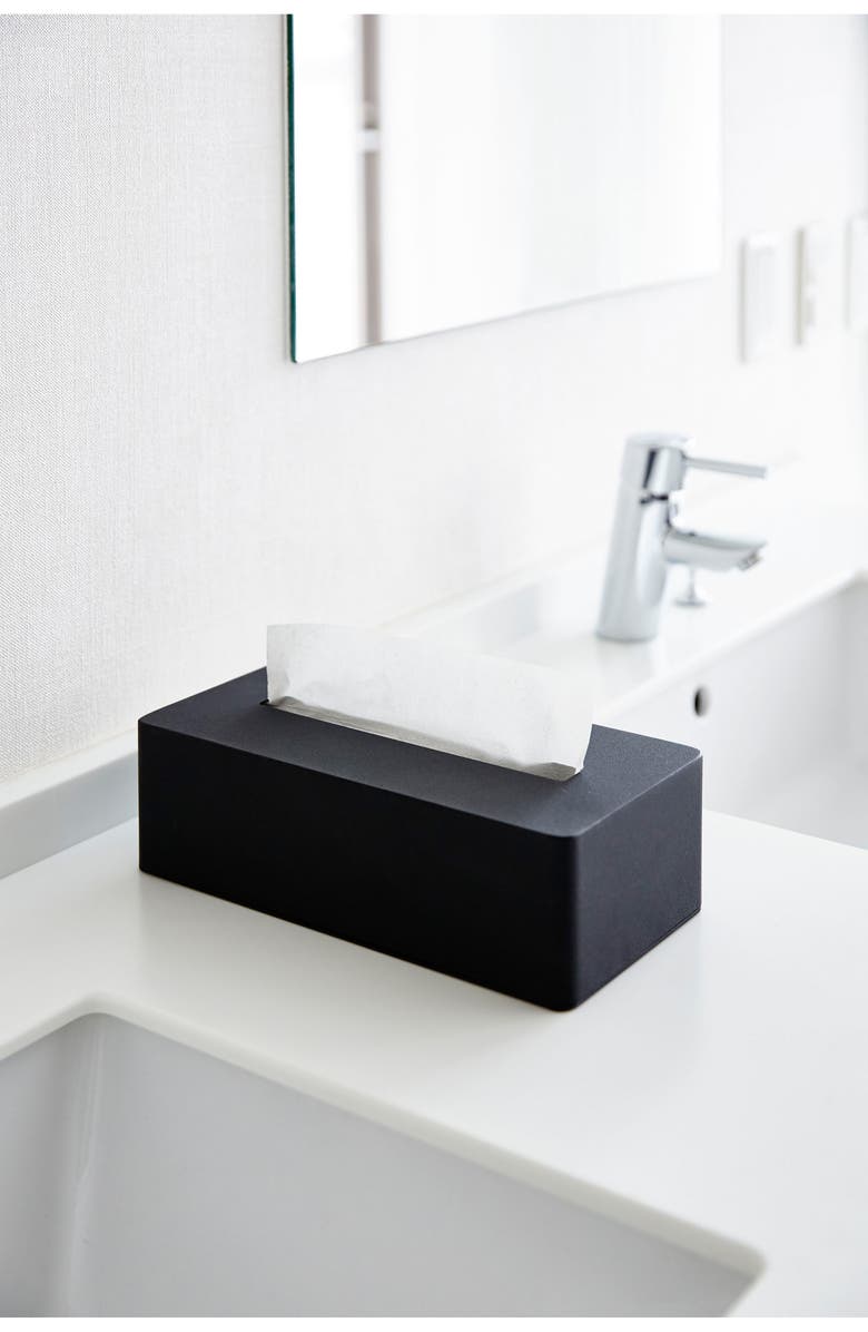 Yamazaki Tissue Box Case, Alternate, color, Black