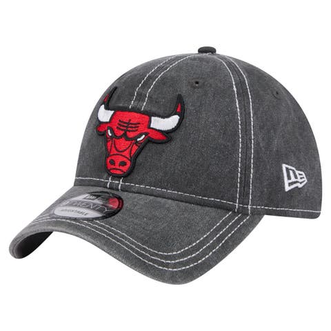 Men's New Era  Black Chicago Bulls Pigment Dyed 9TWENTY Adjustable Hat