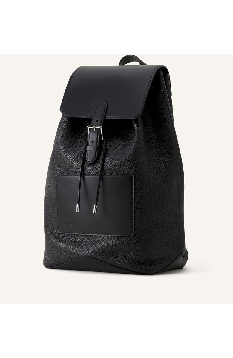 Lanvin Zaino Leather Backpack, Alternate, color, Black