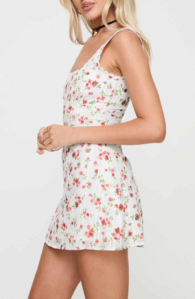 Princess Polly Dasha Floral Cotton Minidress, Alternate, color, 