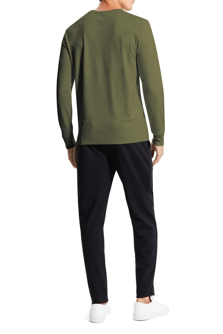 Essential Anemone Long Sleeve T-Shirt, Alternate, color, OLIVE BRANCH - FAT