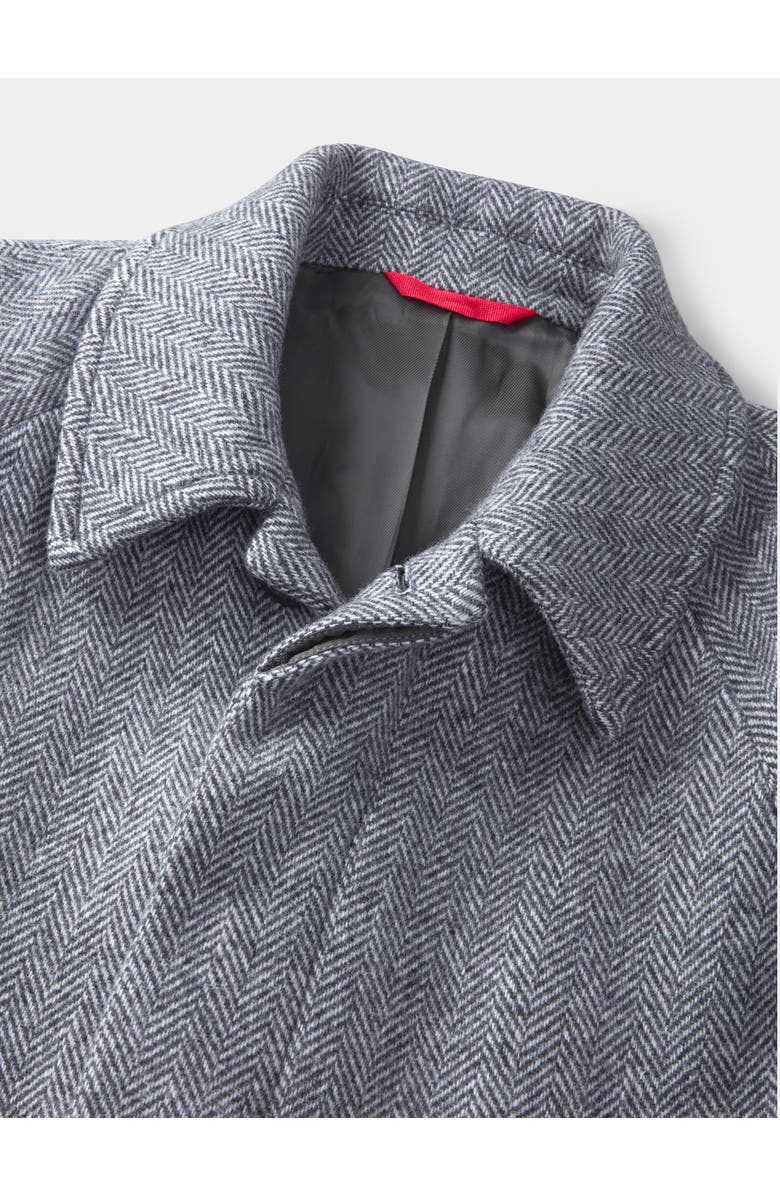 Aubin Dawes Wool Blend Overcoat, Alternate, color, Grey Herringbone