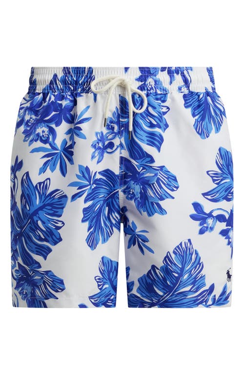 Polo Ralph Lauren 5.75 Traveler Classic Swim Trunks In Blue
