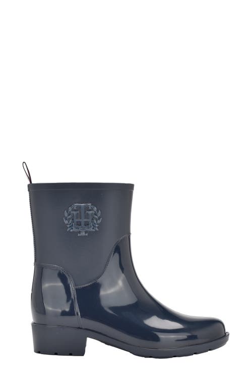 Tommy Hilfiger Crest Rain Boot In Dark Blue
