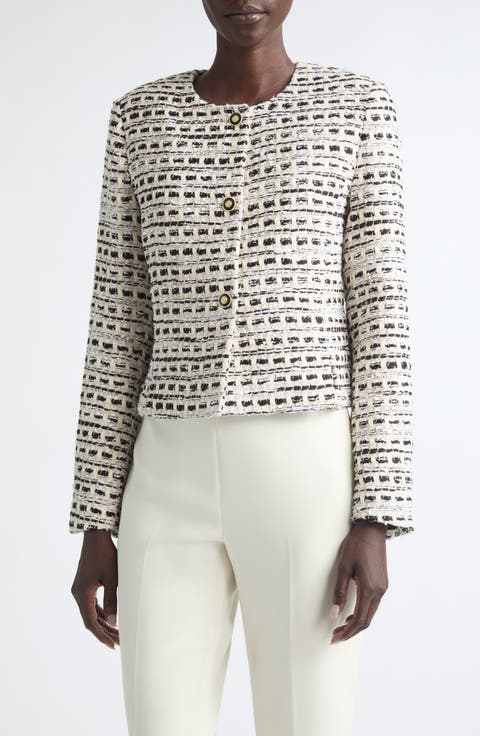 Rosa Basket Weave Tweed Jacket
