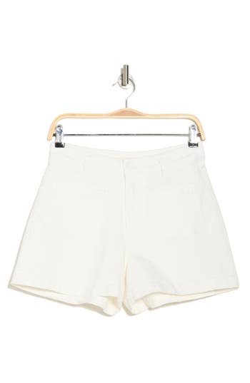 Shop Oat New York High Waist Shorts In White