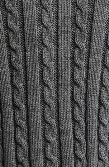 カーディガン Thom Browne Gray Cardigan In Virgin Wool Thom Browne Shawl Collar Cable Knit Virgin Wool Cardigan