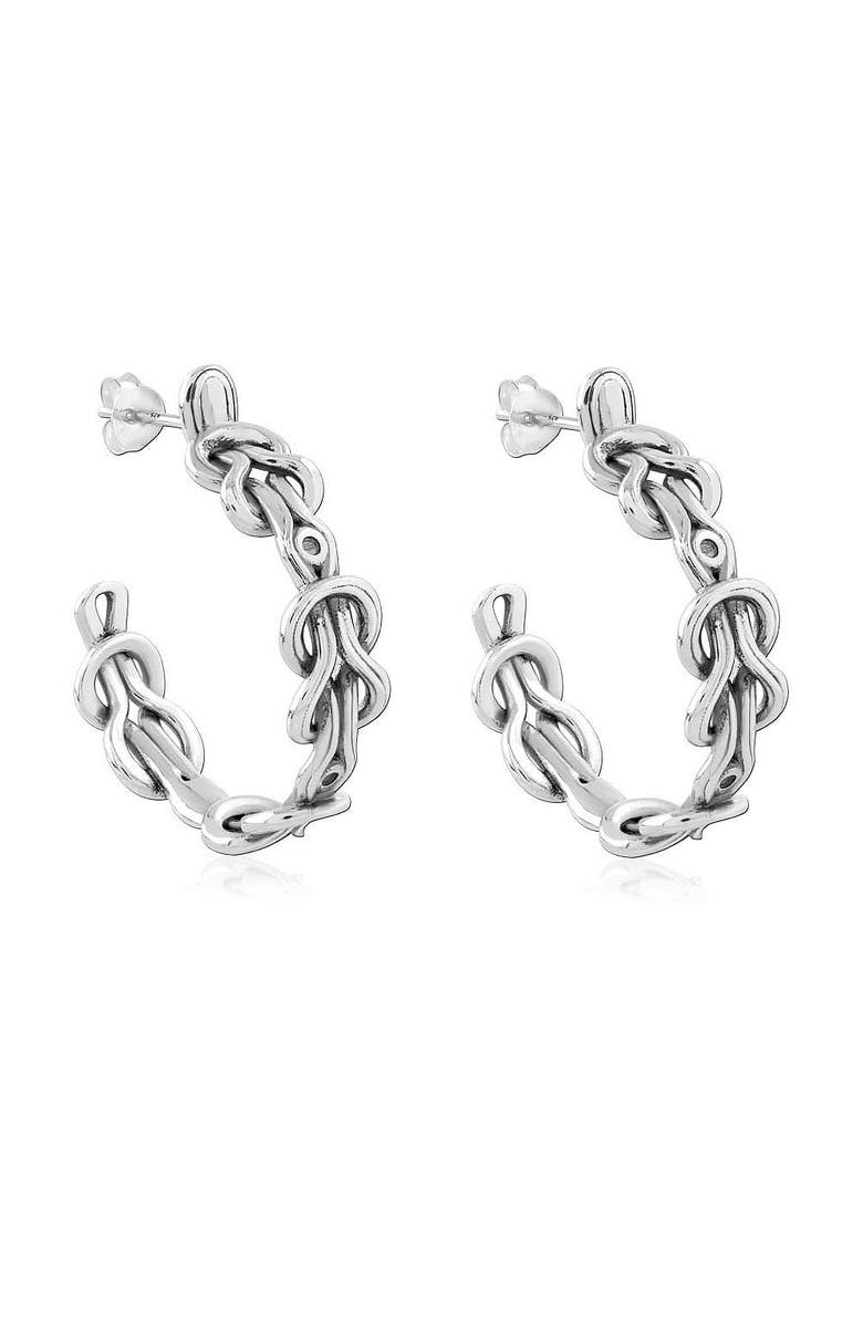 Astor & Orion Hera Hoops, Main, color, Silver