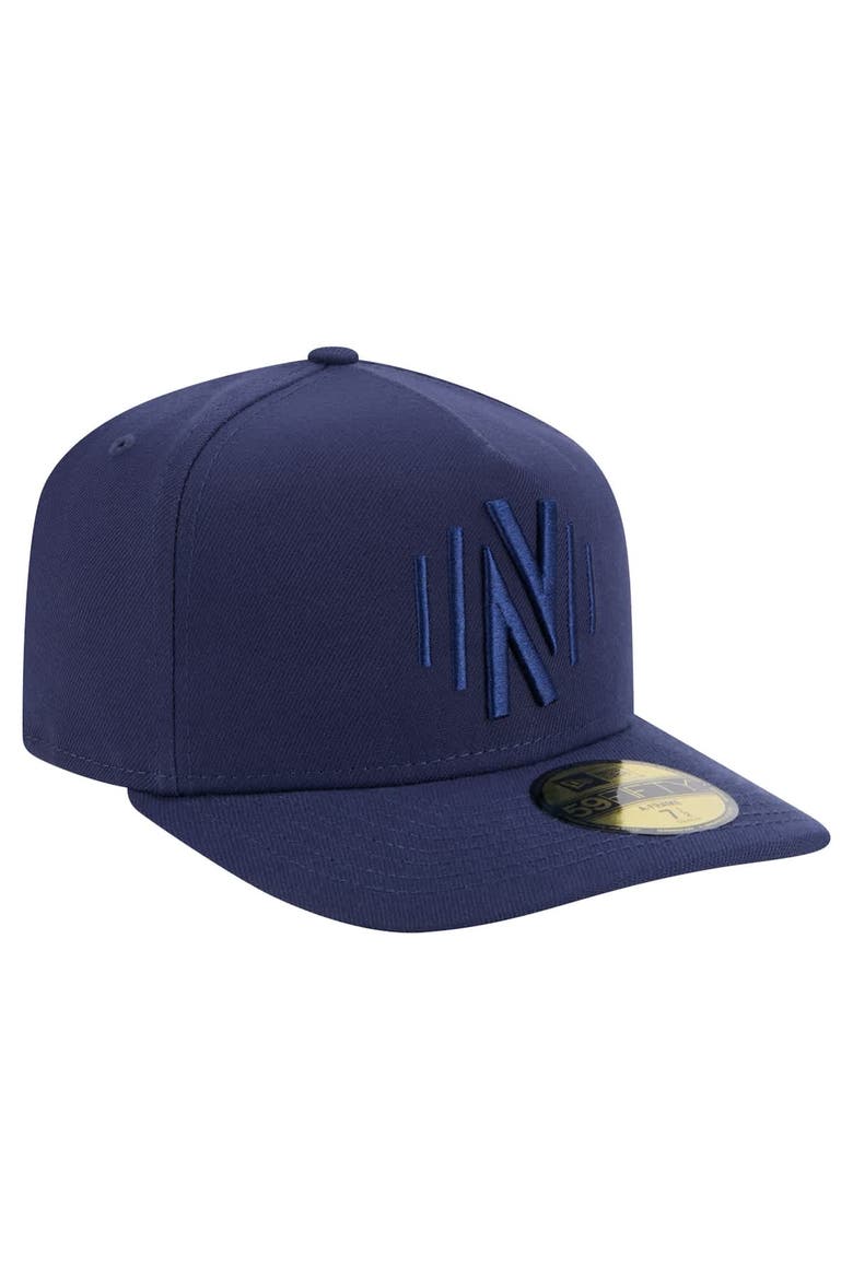 Men's New Era Navy Nashville SC Color Pack A-Frame 59FIFTY Fitted Hat, Alternate, color, Navy