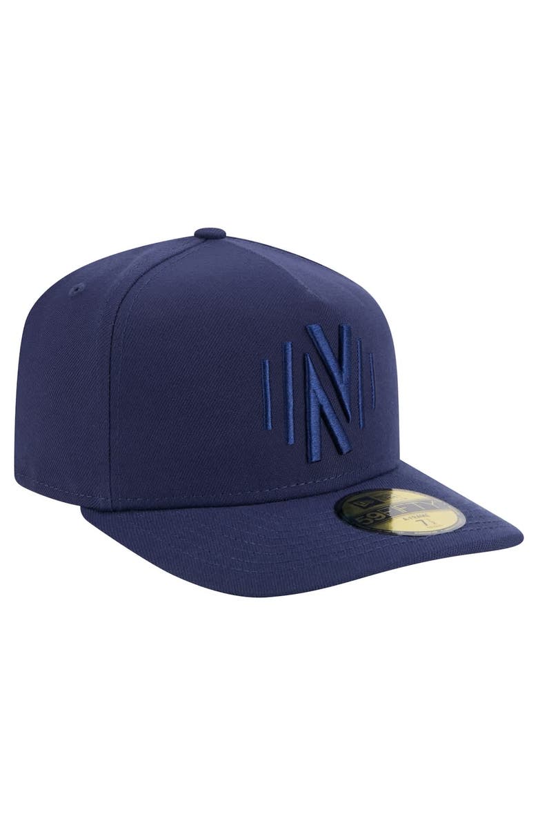 New Era Men's New Era Navy Nashville SC Color Pack A-Frame 59FIFTY Fitted Hat, Alternate, color, Navy