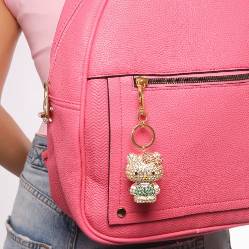 Jacmel Pave Hello Kitty 3d Bling Keychain In Gold