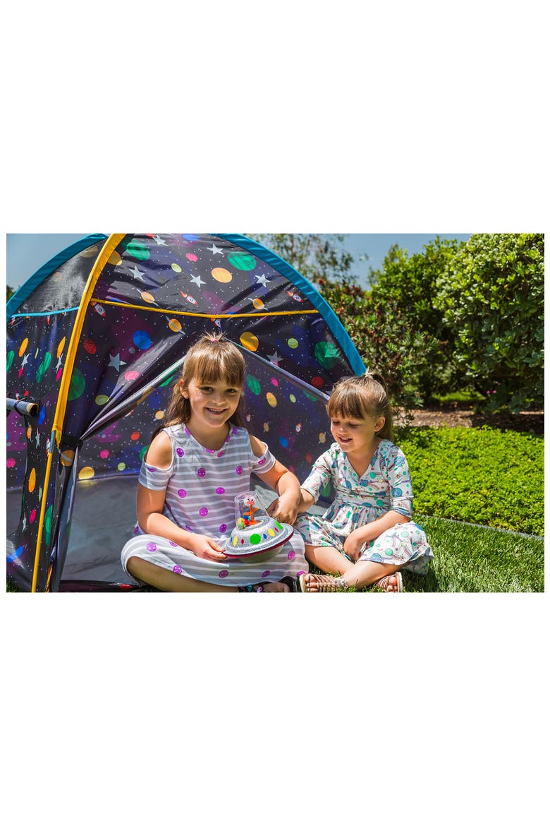 Glow in the Dark Galaxy Dome Tent, Alternate, color, BLACK