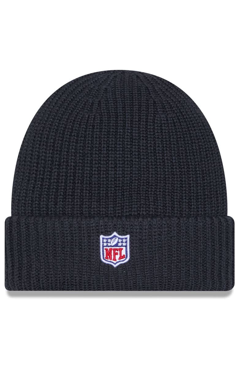 New Era Men's New Era Charcoal Detroit Lions 2025 Sideline Cold Weather Cuffed Knit Hat, Alternate, color, Charcoal