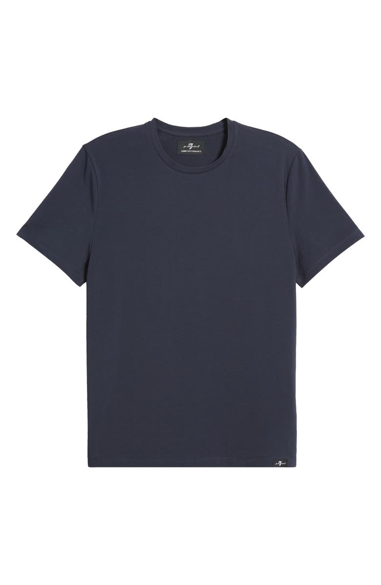 7 For All Mankind Luxe Performance T-Shirt, Alternate, color, Navy
