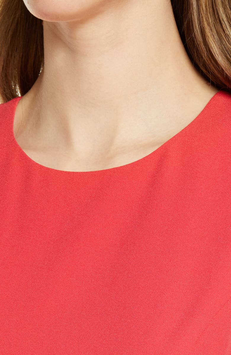 Eliza J Ruched Fit & Flare Dress, Alternate, color,